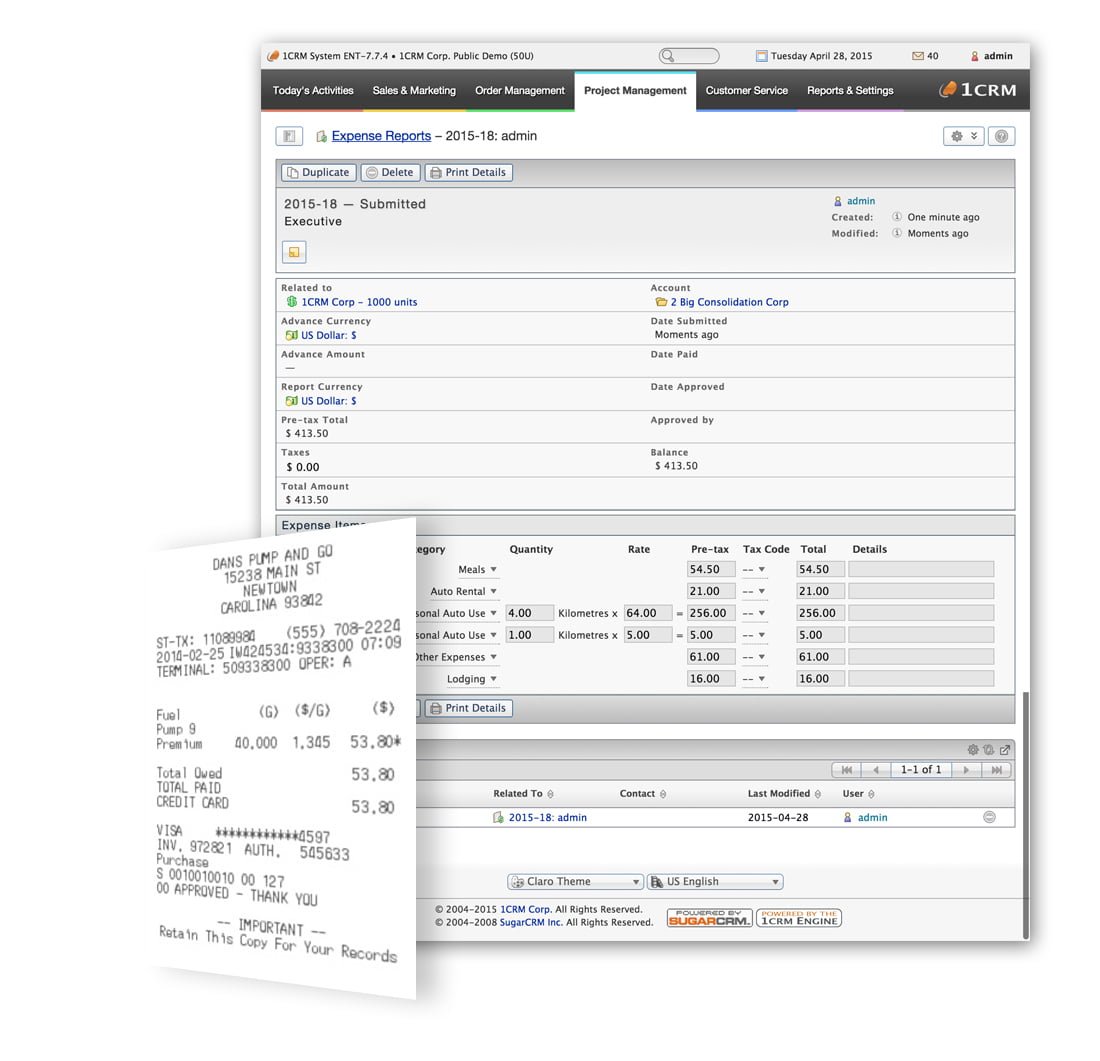 CRM-Expense-Reports