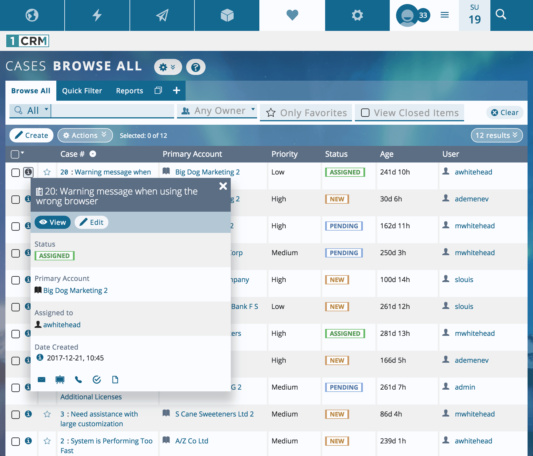 1CRM-Cases_Module