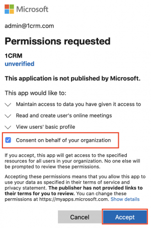 Consent to App Permissions