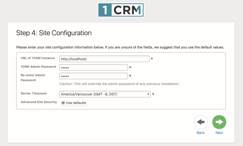 Site Configuration