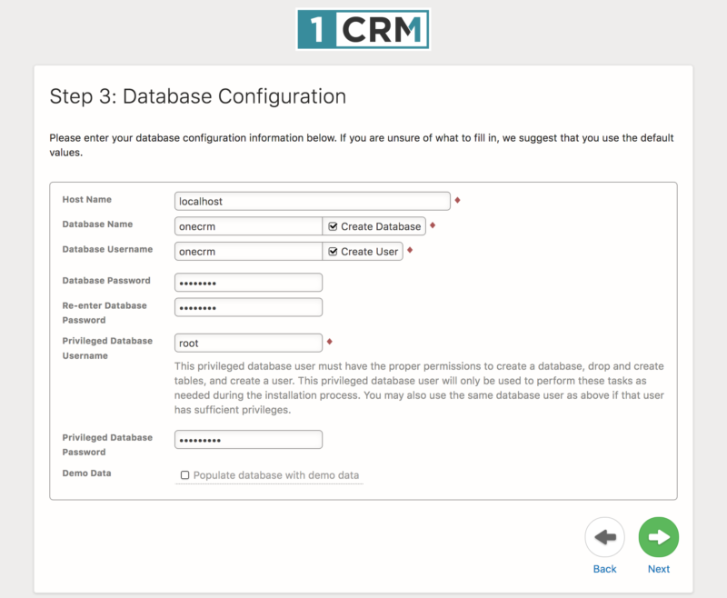 Database Configuration