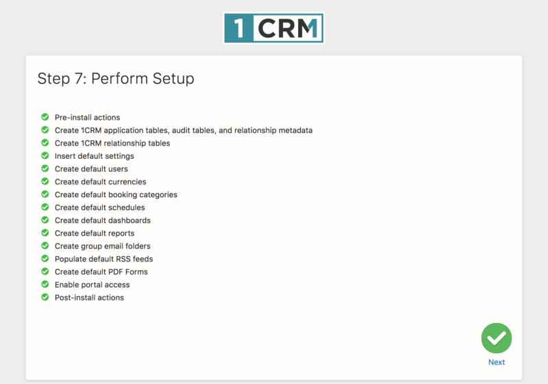 Perform Setup (Complete)