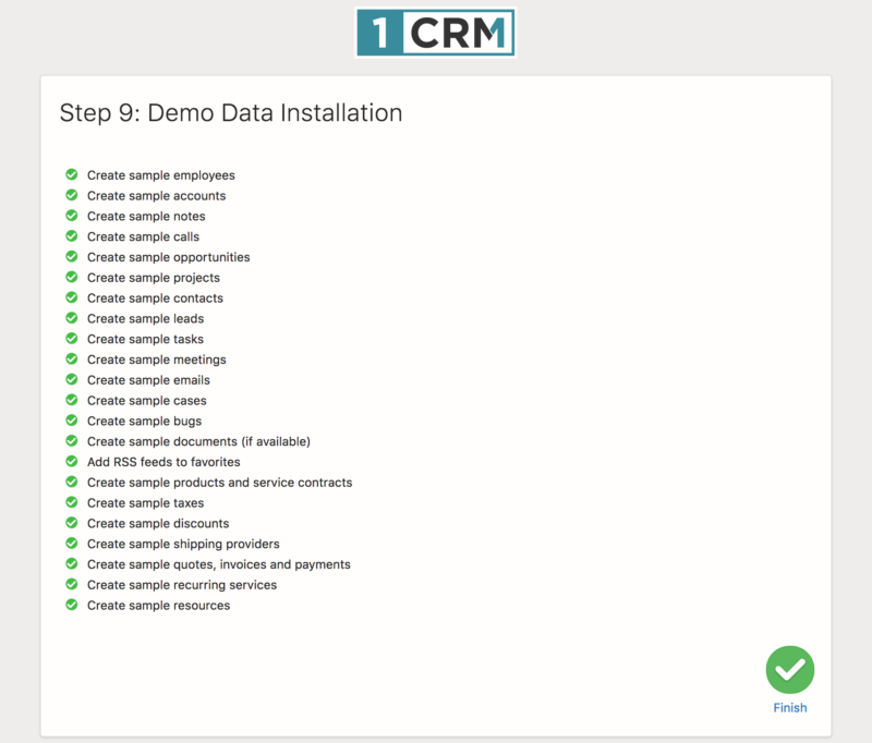 Demo Data Installation
