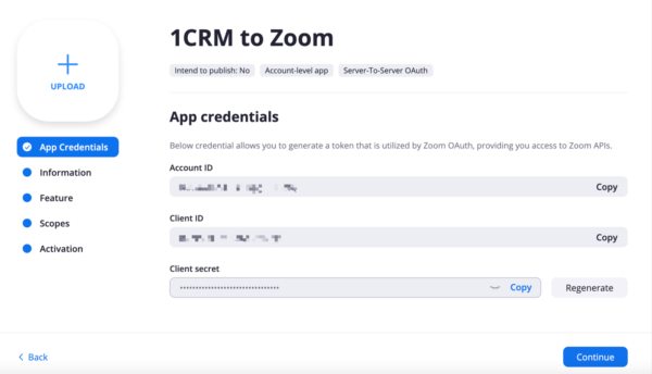 Client ID and Client Secret